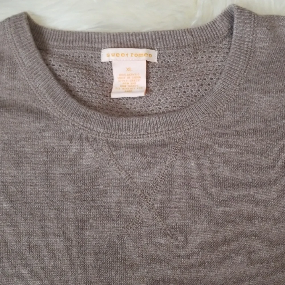 Sweet Romance Taupe Sweater